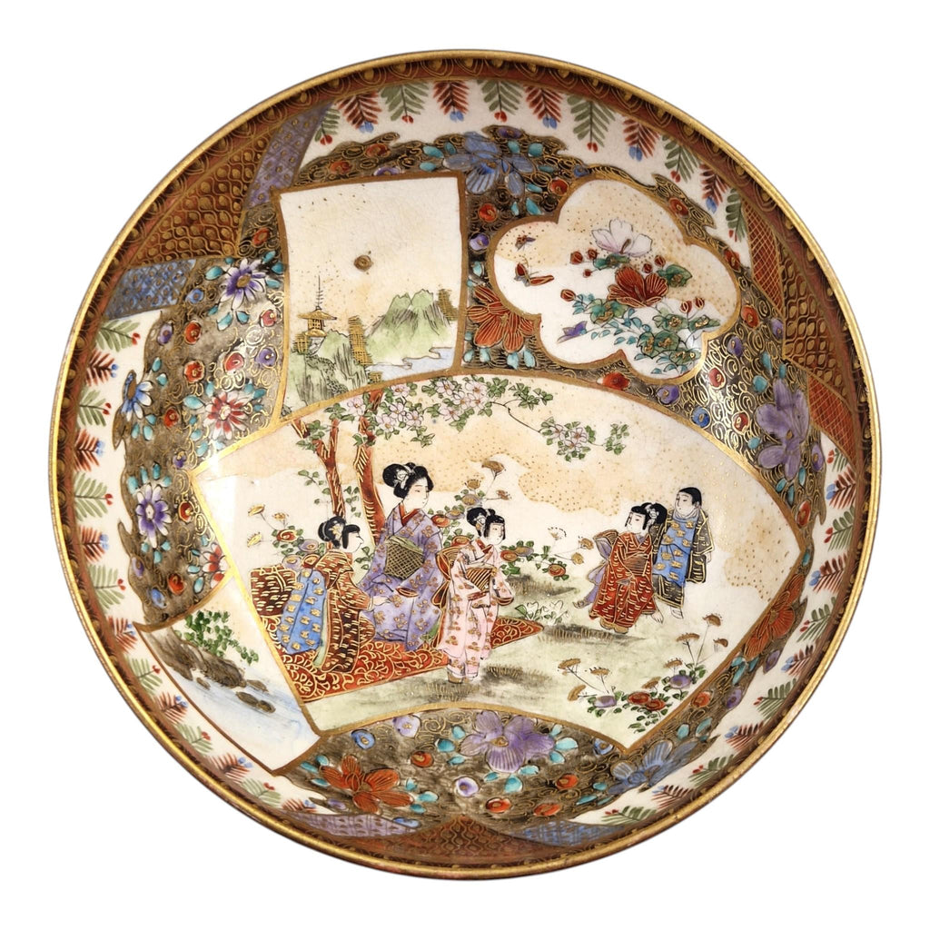 Fine Meiji Japanese Satsuma Bowl Signed Kozan, c. 1890–1905