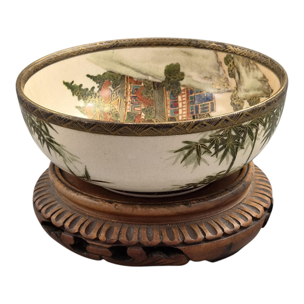 Fine Meiji Japanese Satsuma Bowl Signed Gyokkō, c. 1890–1910
