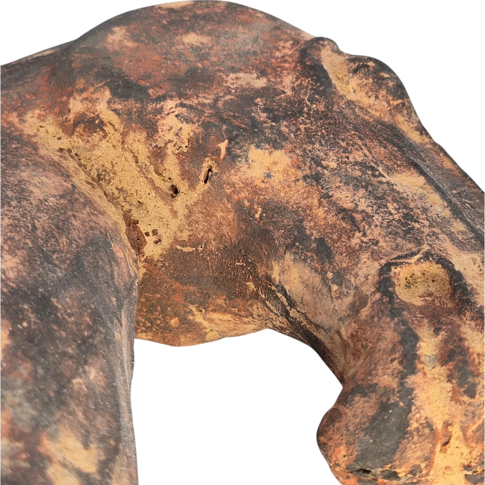 Chinese Han Dynasty Type Painted Terracotta Horse Head, Mingqi Tomb Figure