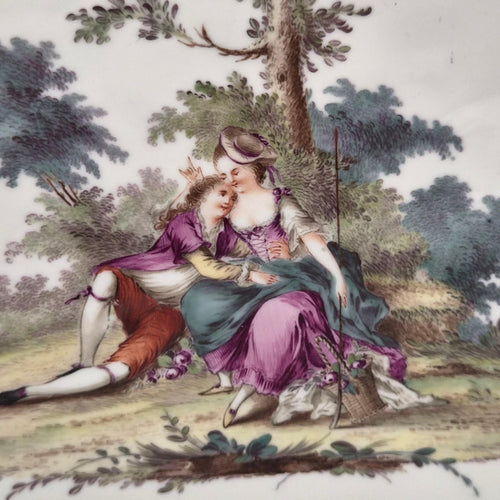 18th Century Marseille Porcelain Tray Attributed to Joseph-Gaspard Robert