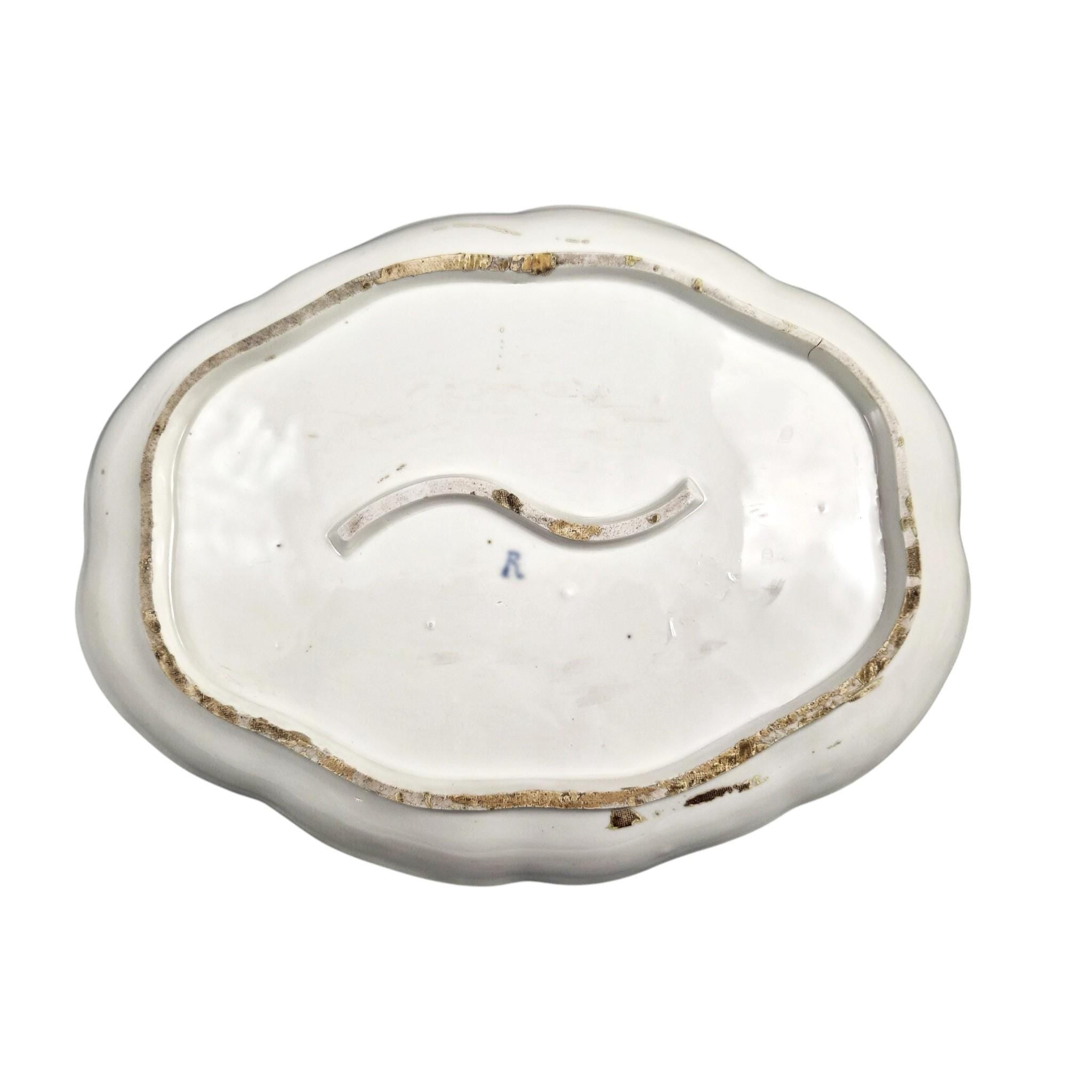 18th Century Marseille Porcelain Tray Attributed to Joseph-Gaspard Robert