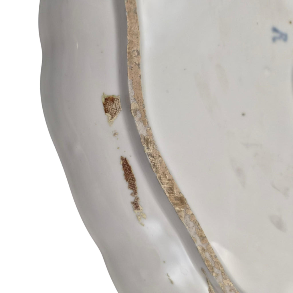 18th Century Marseille Porcelain Tray Attributed to Joseph-Gaspard Robert