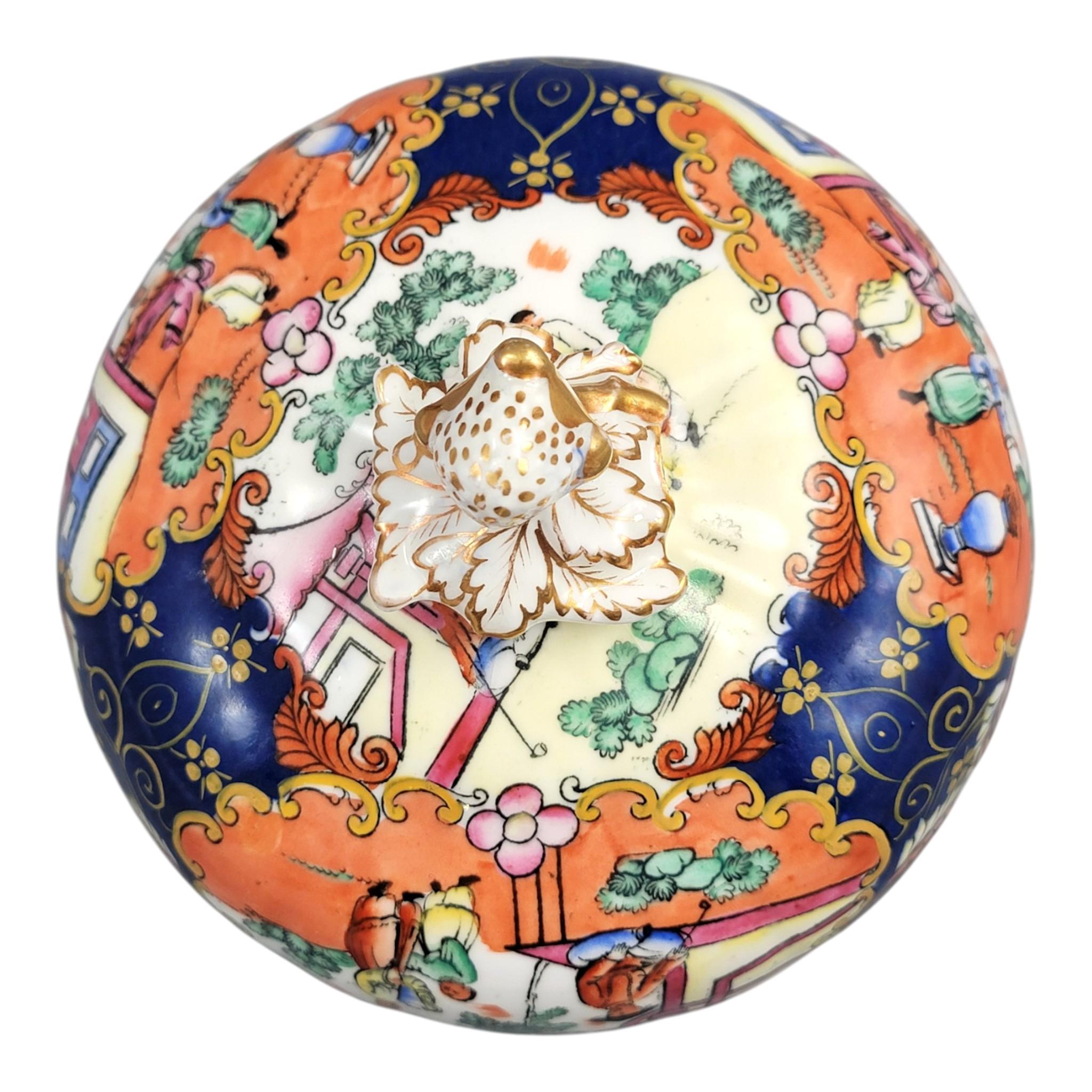 Mason’s Ironstone Covered Bowl Chinoiserie Pattern c.1820