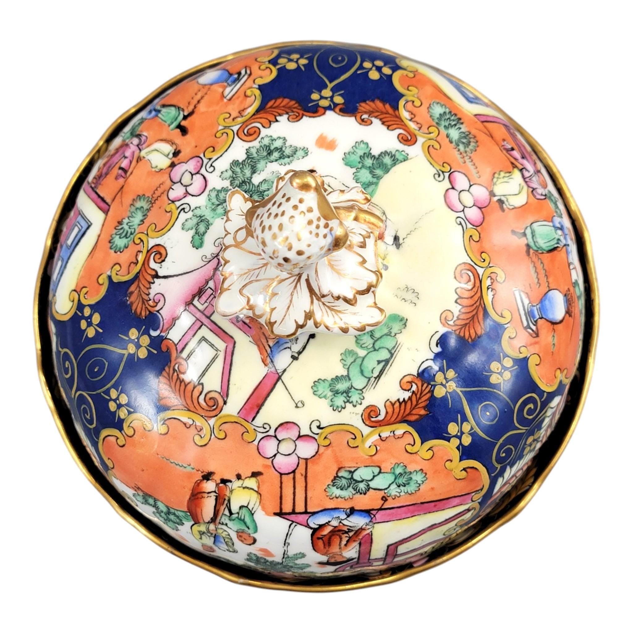 Mason’s Ironstone Covered Bowl Chinoiserie Pattern c.1820