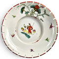 Rare Large Chinese Famille Rose Castellated Porcelain Bowl, c.1880