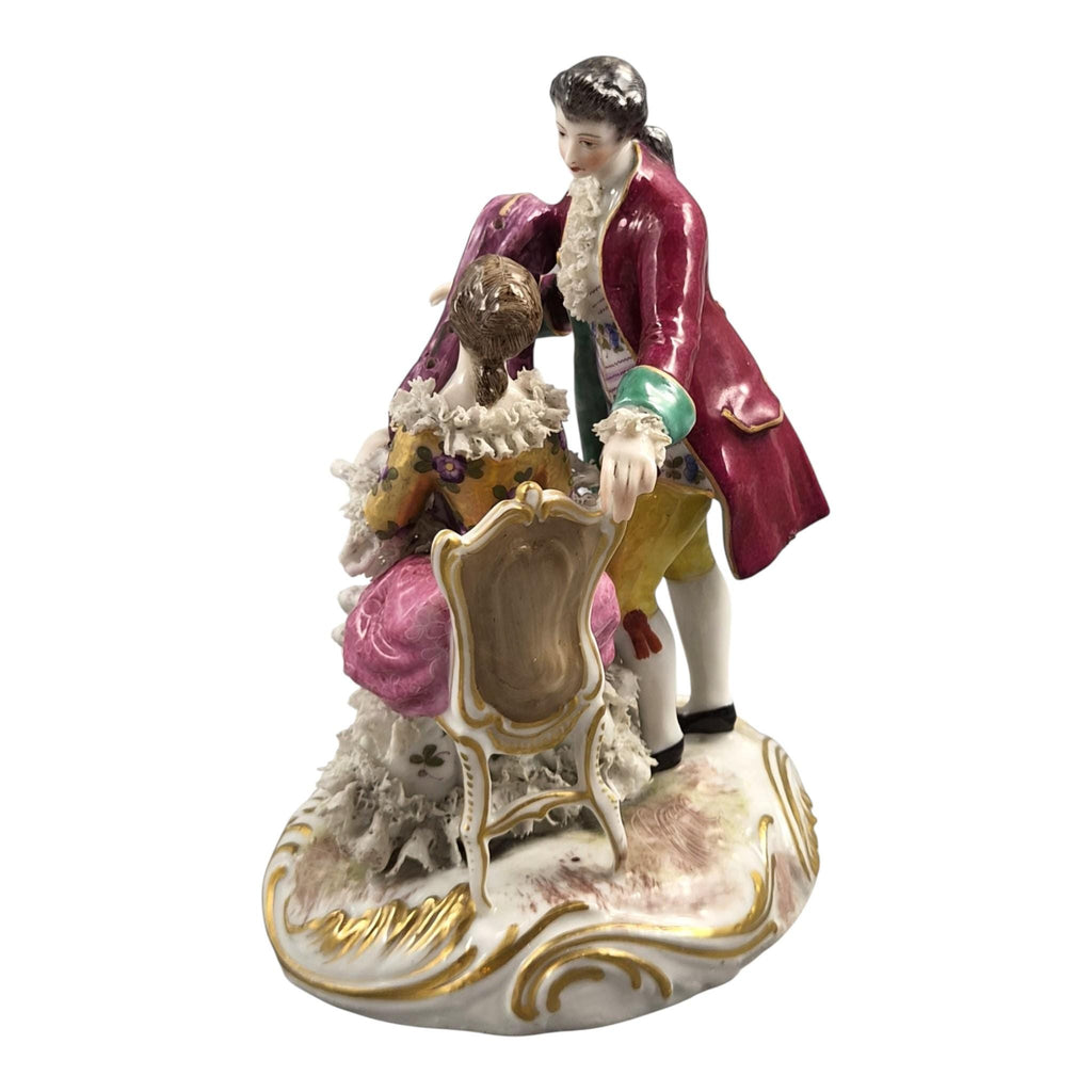 Bourdois & Bloch Paris Porcelain Lace Musical Couple c.1868–1887
