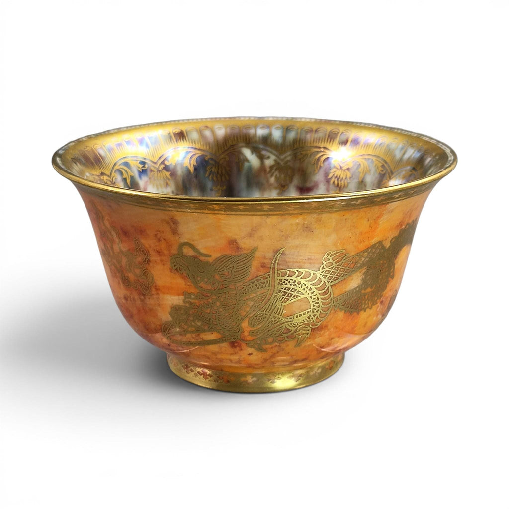 Wedgwood Fairyland Lustre bowl Z4825 by Daisy Makeig-Jones, dragon design York Cup shape c.1915