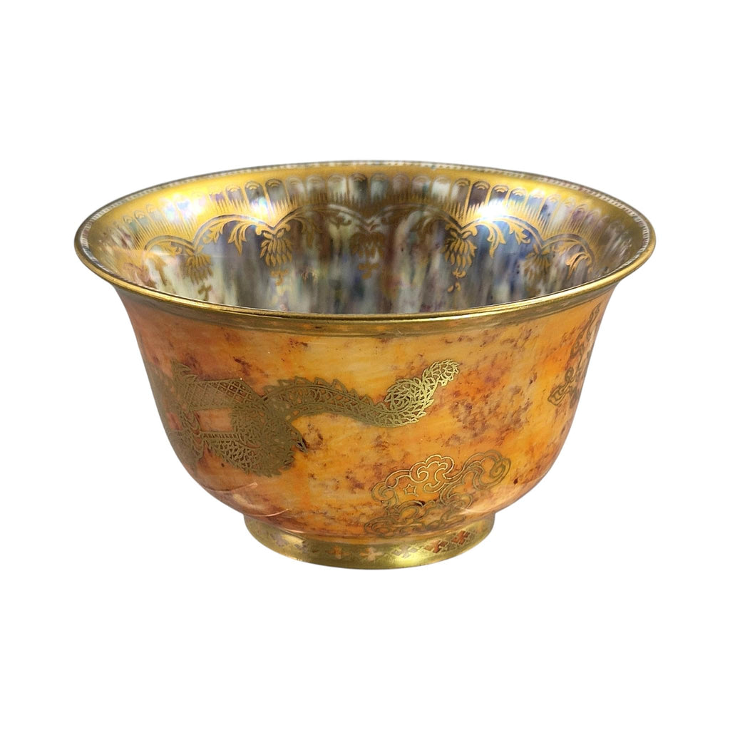Wedgwood Fairyland Lustre bowl Z4825 by Daisy Makeig-Jones, dragon design York Cup shape c.1915