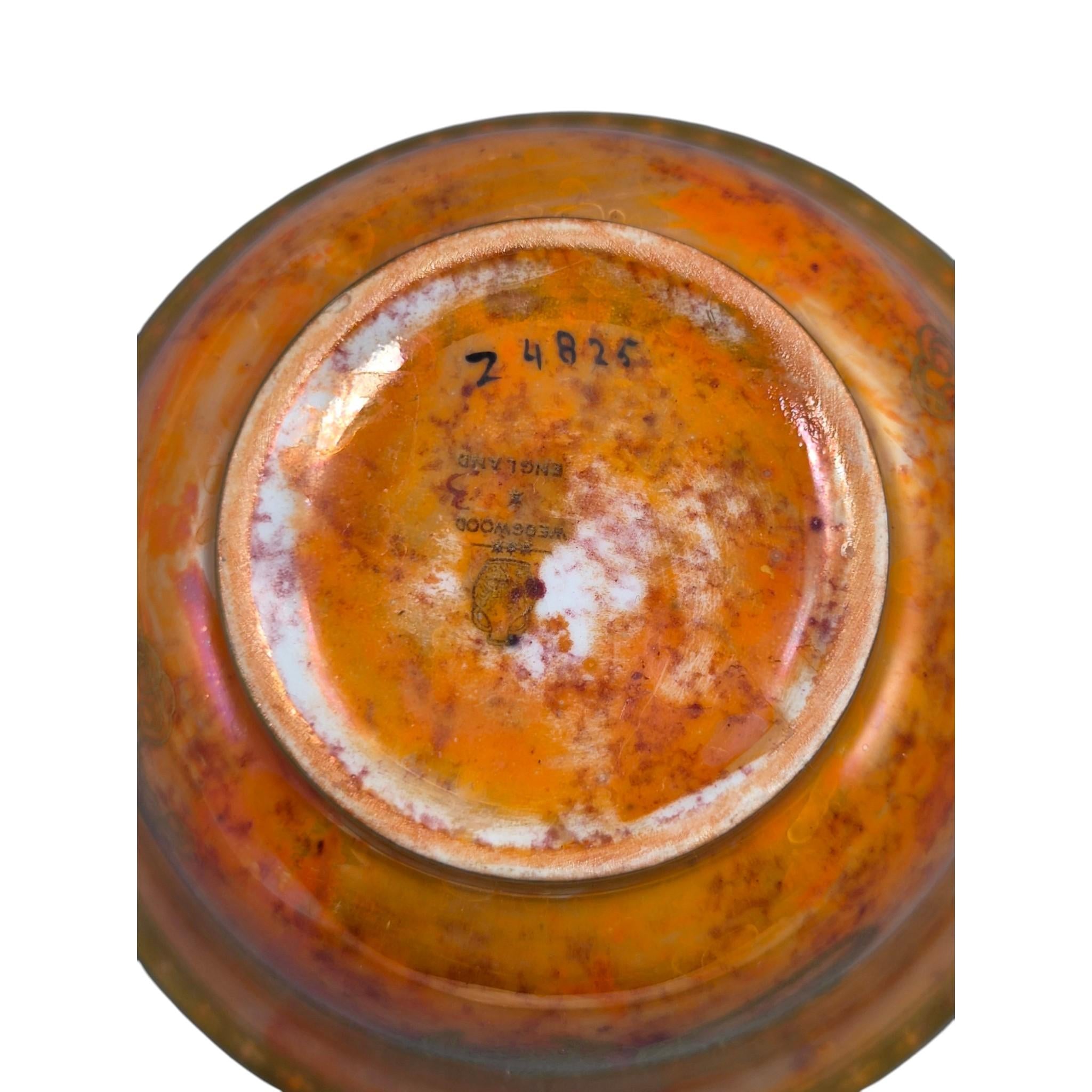 Wedgwood Fairyland Lustre bowl Z4825 by Daisy Makeig-Jones, dragon design York Cup shape c.1915