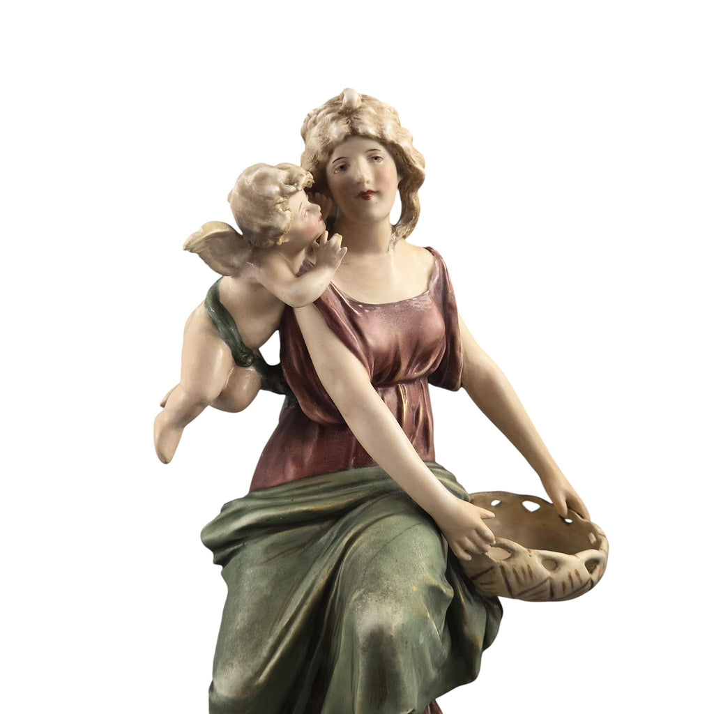 Royal Dux Art Nouveau Figures by H. Schubert, 1912