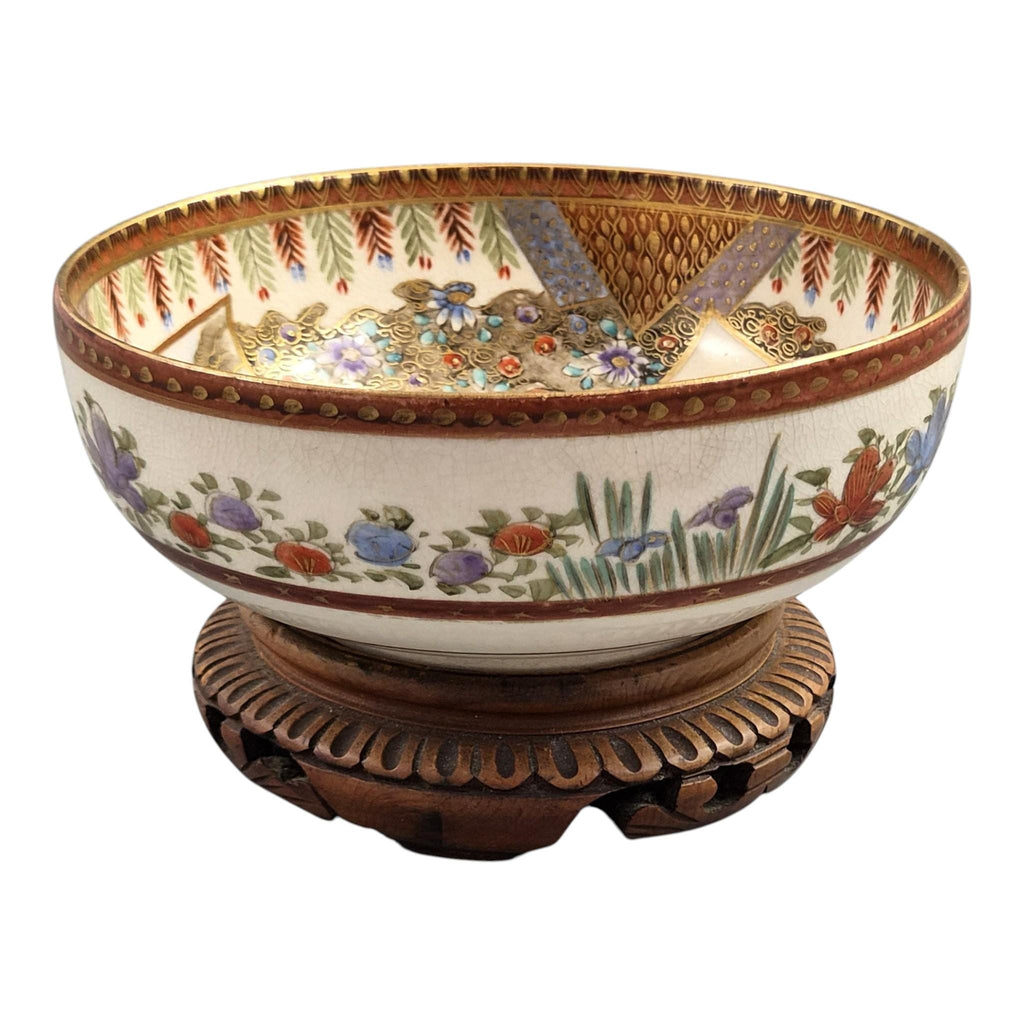 Fine Meiji Japanese Satsuma Bowl Signed Kozan, c. 1890–1905