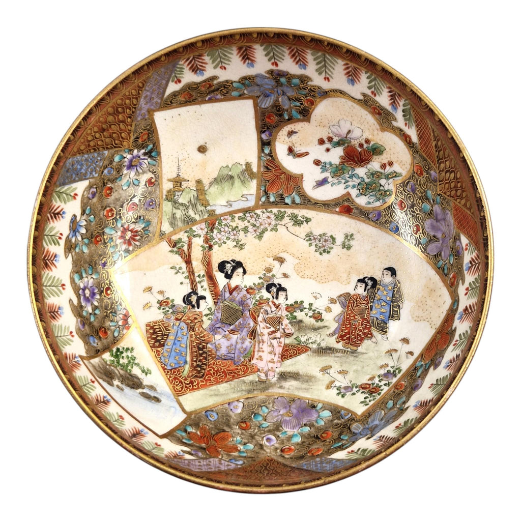 Fine Meiji Japanese Satsuma Bowl Signed Kozan, c. 1890–1905