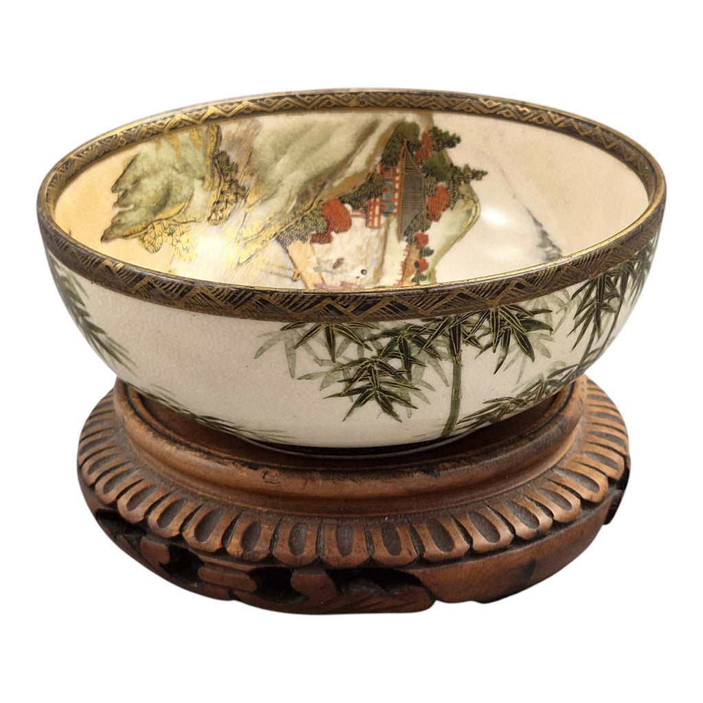 Fine Meiji Japanese Satsuma Bowl Signed Gyokkō, c. 1890–1910