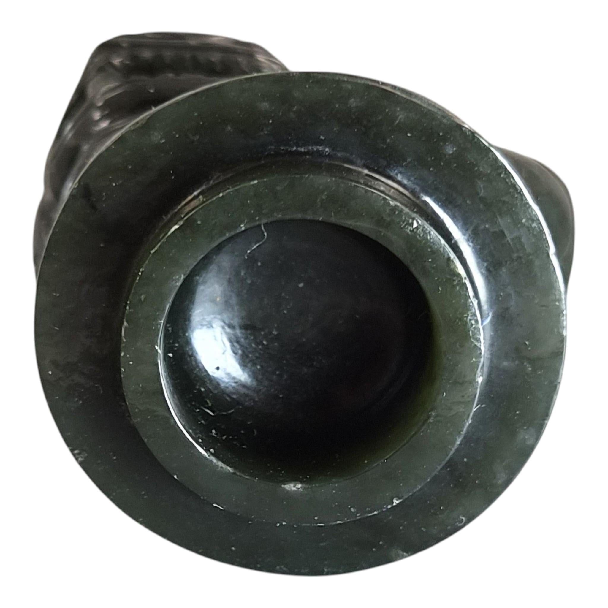 Antique Chinese Jade Tripod Incense Burner with Foo Dog Cover, c. 1900–1920