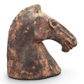 Chinese Han Dynasty Type Painted Terracotta Horse Head, Mingqi Tomb Figure
