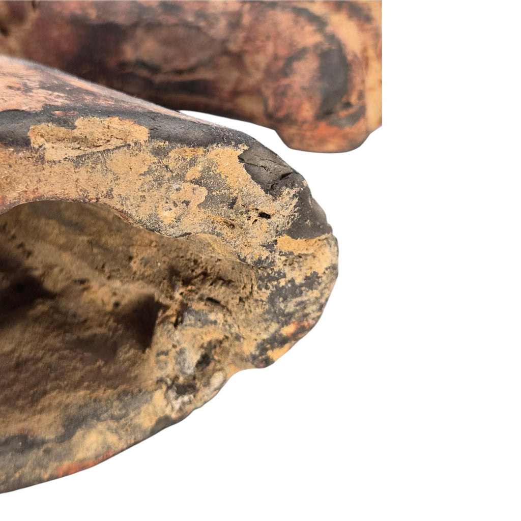 Chinese Han Dynasty Type Painted Terracotta Horse Head, Mingqi Tomb Figure