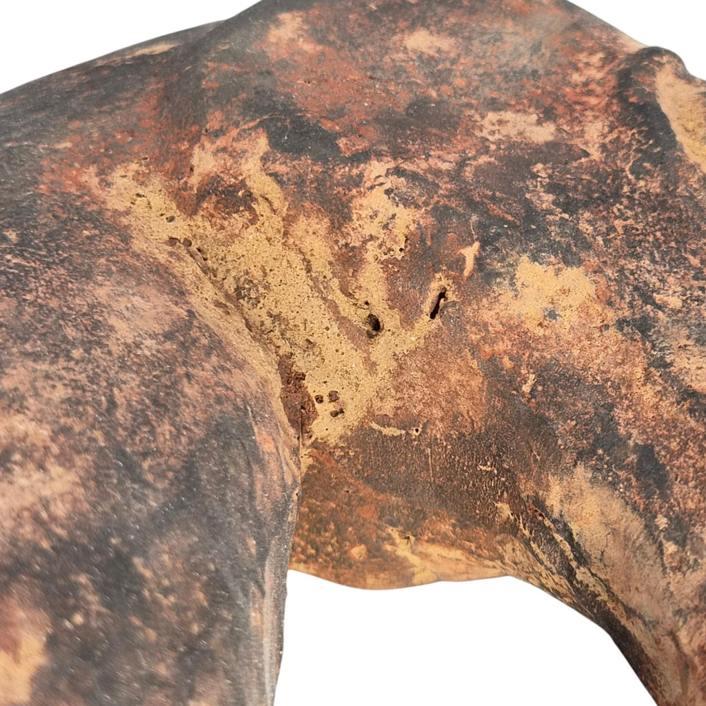 Chinese Han Dynasty Type Painted Terracotta Horse Head, Mingqi Tomb Figure
