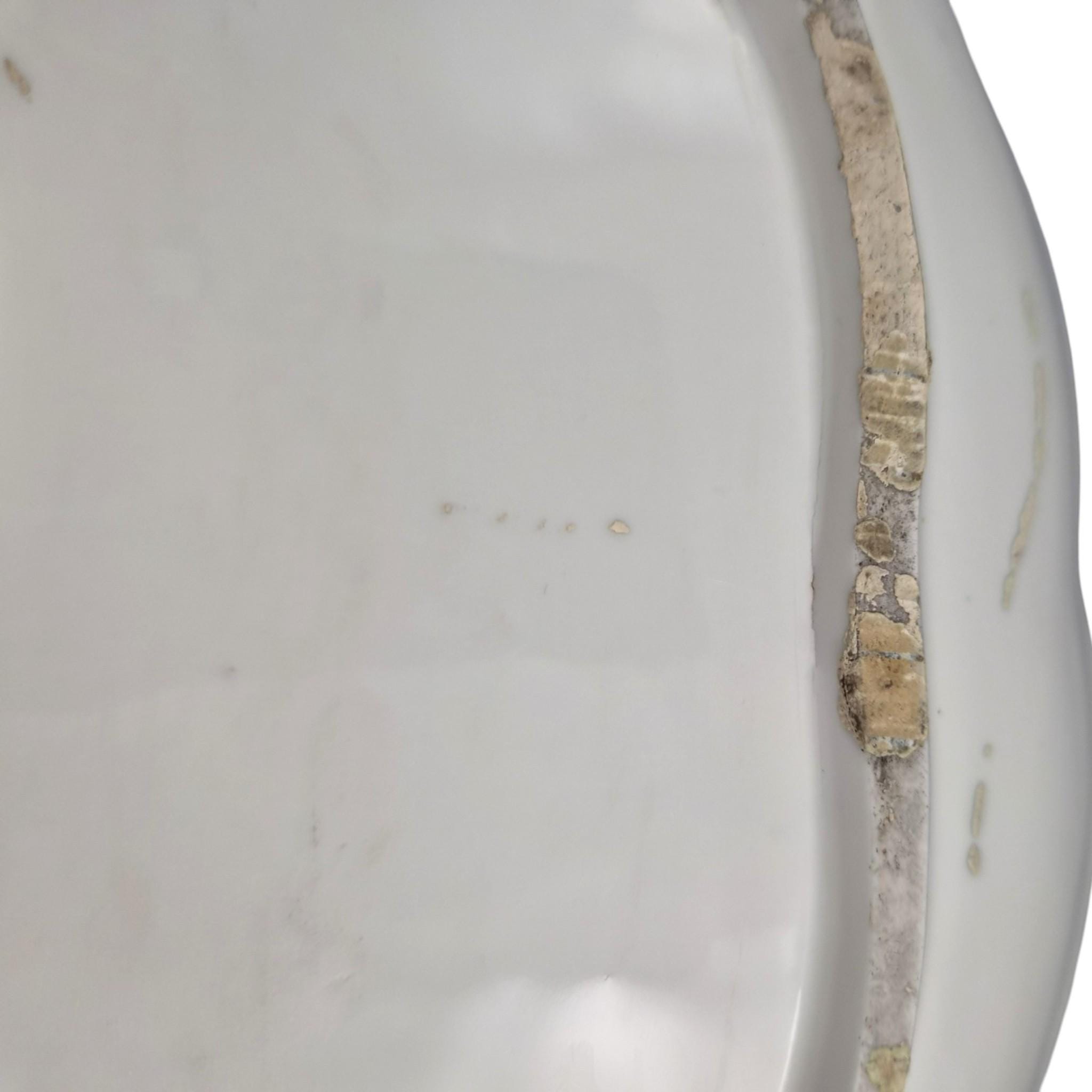18th Century Marseille Porcelain Tray Attributed to Joseph-Gaspard Robert