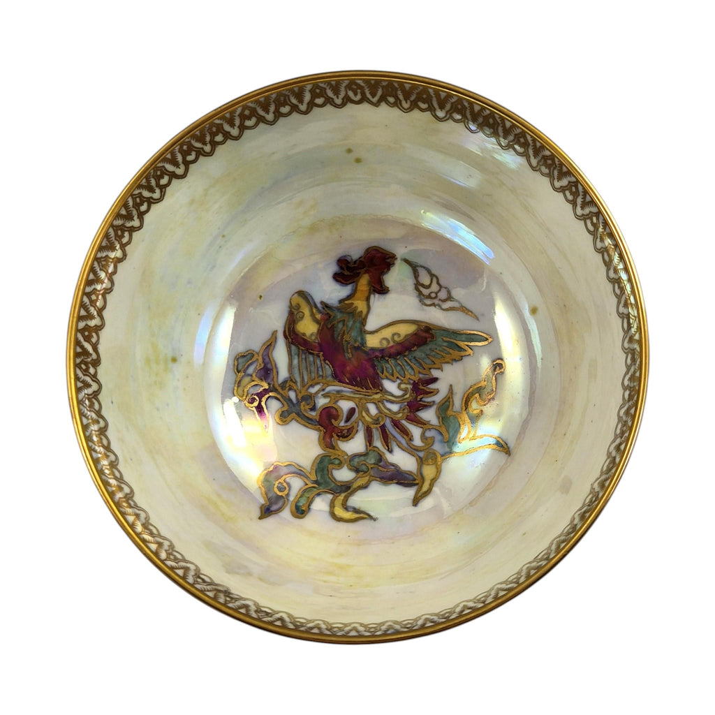 Daisy Makeig-Jones Wedgwood Fairyland Lustre green butterfly bowl c.1920