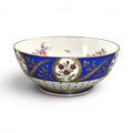Samson Paris Chelsea Derby style cobalt blue porcelain footed bowl, late 19th century