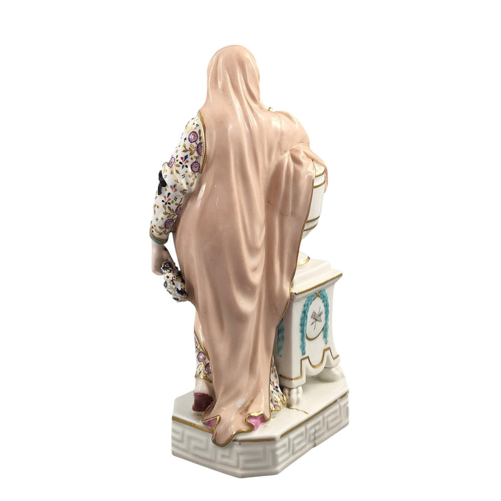 Rare Derby porcelain figure of Andromache weeping over Hector’s ashes, model 100, c.1778