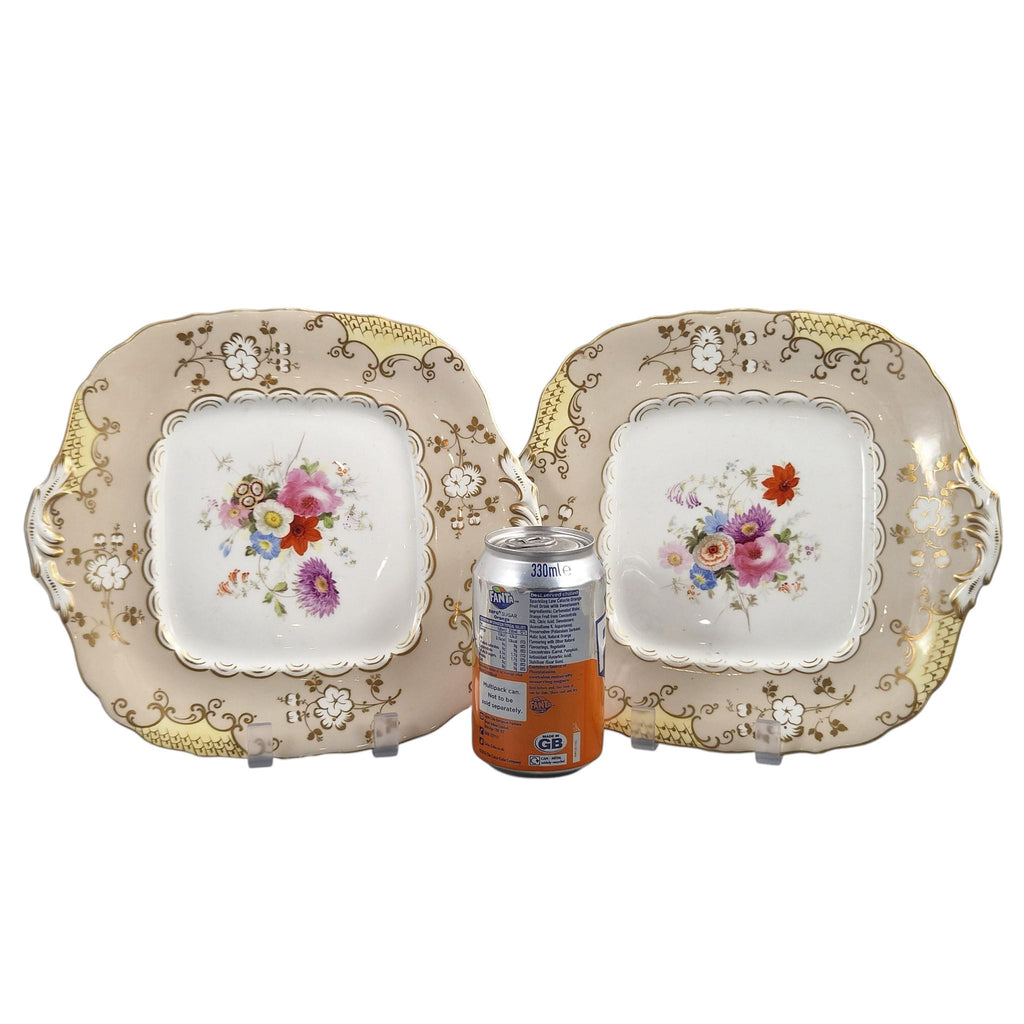 Coalport Rococo Revival dessert dishes attributed to Jabez Aston, c.1835–1845