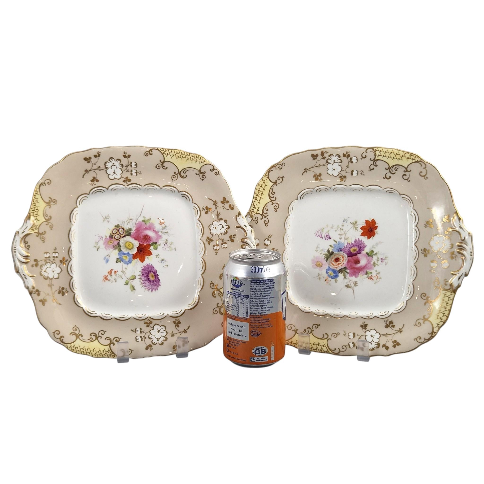 Coalport Rococo Revival dessert dishes attributed to Jabez Aston, c.1835–1845