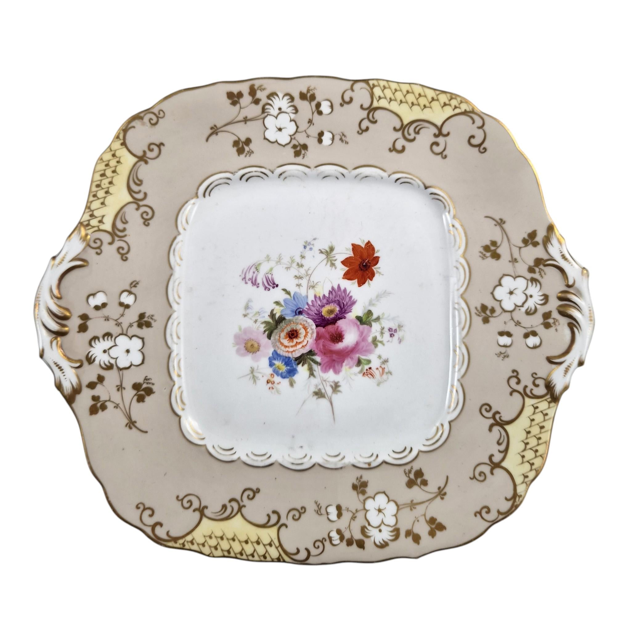 Coalport Rococo Revival dessert dishes attributed to Jabez Aston, c.1835–1845