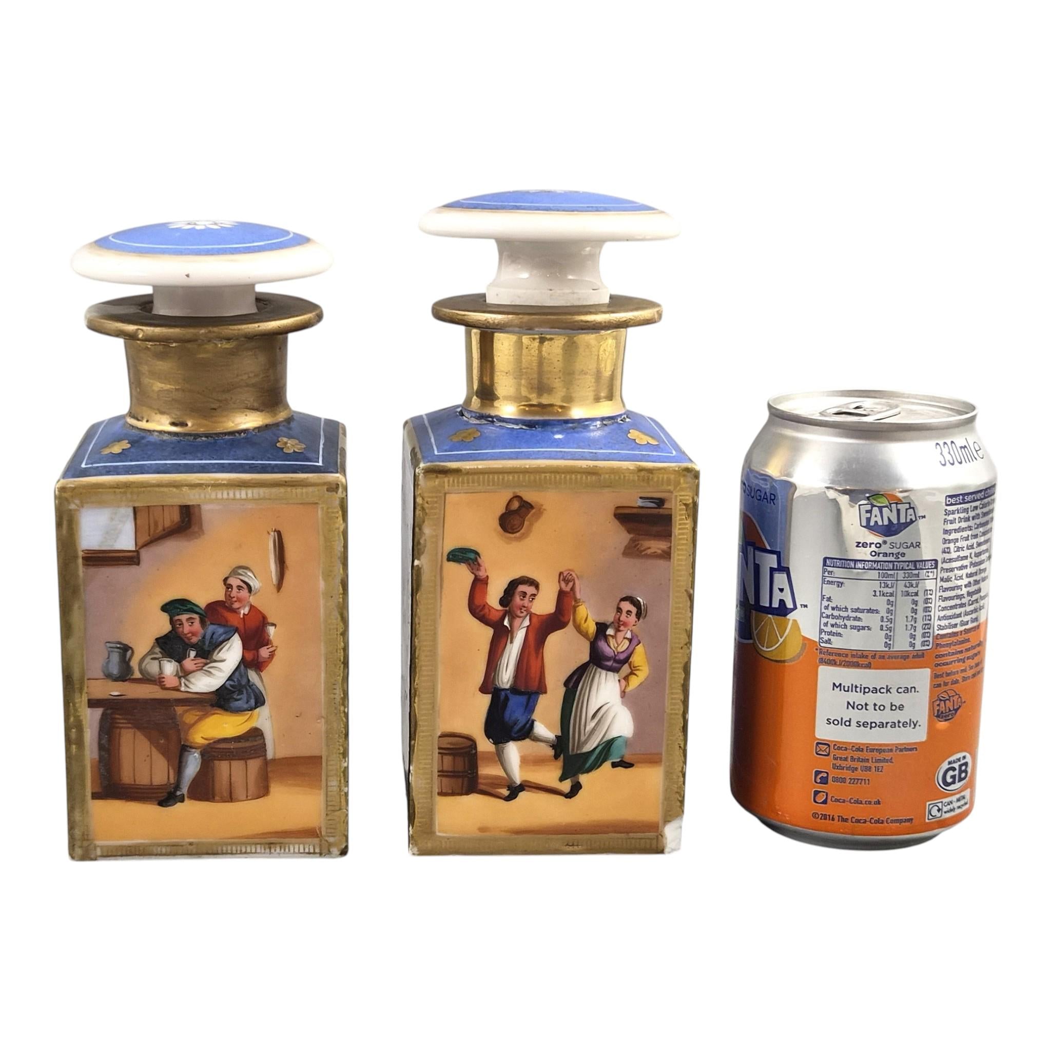Jacob Petit Bleu de Roi Porcelain Perfume Bottles, c.1835-1845