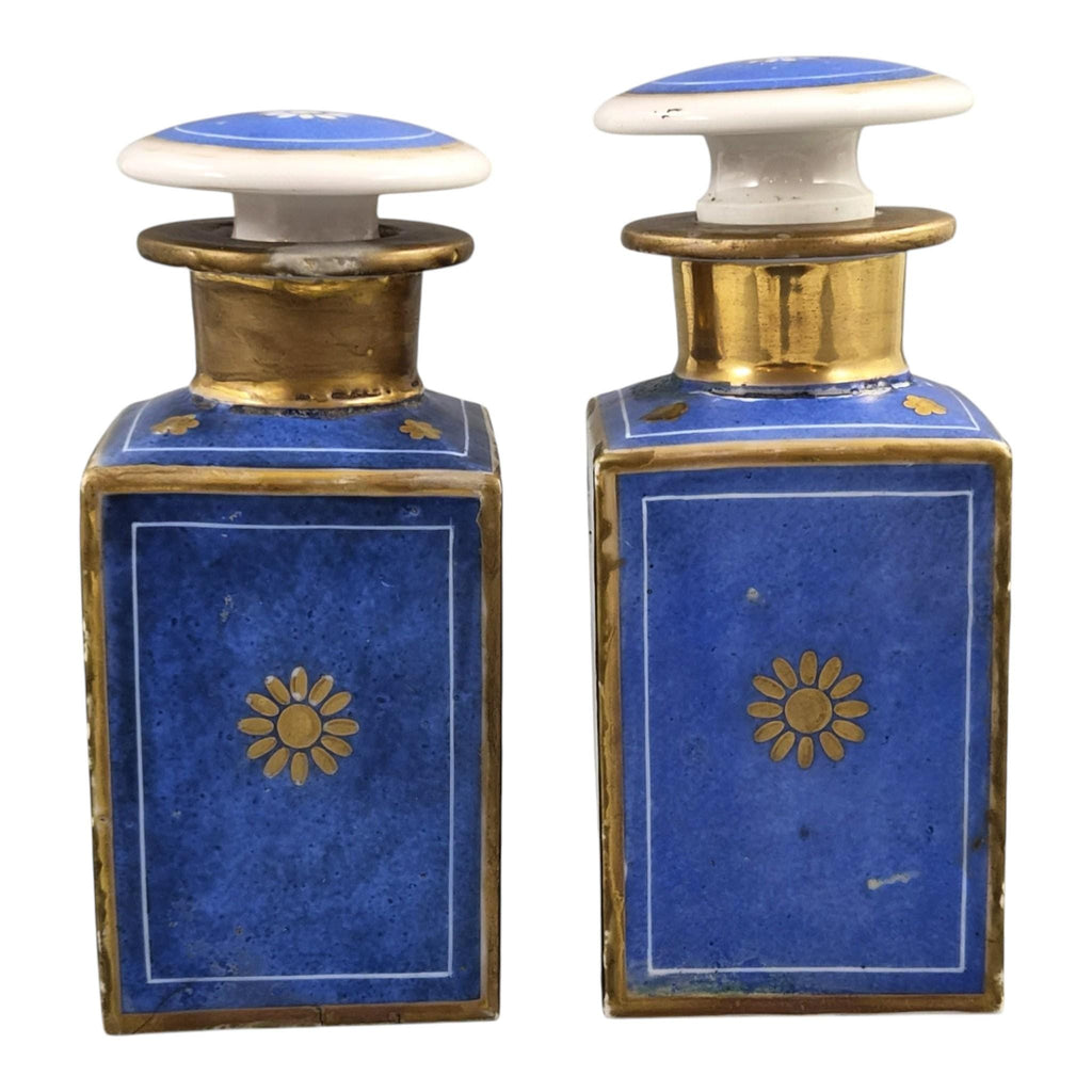 Jacob Petit Bleu de Roi Porcelain Perfume Bottles, c.1835-1845