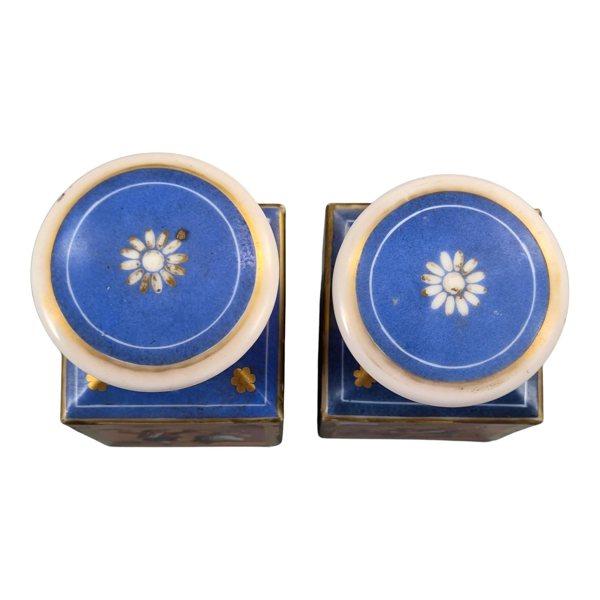 Jacob Petit Bleu de Roi Porcelain Perfume Bottles, c.1835-1845
