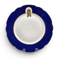 Romanov Blue Wedding Service Porcelain Plate, Imperial Russia c.1889