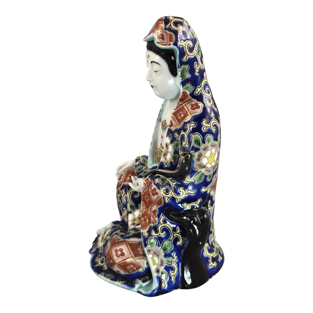 Rare Japanese Arita Figure of Jigoku Dayū, Hell Courtesan, c.1921