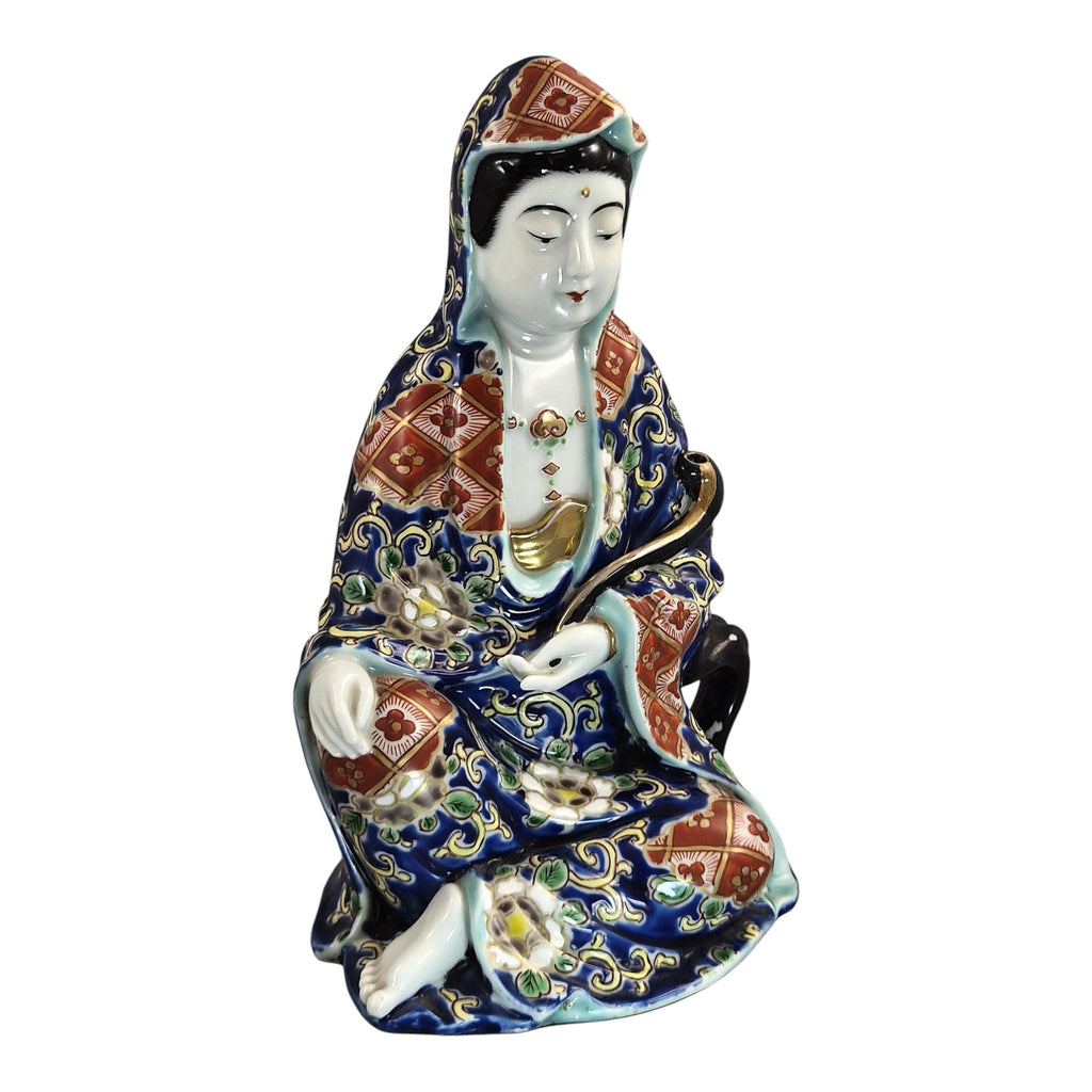 Rare Japanese Arita Figure of Jigoku Dayū, Hell Courtesan, c.1921
