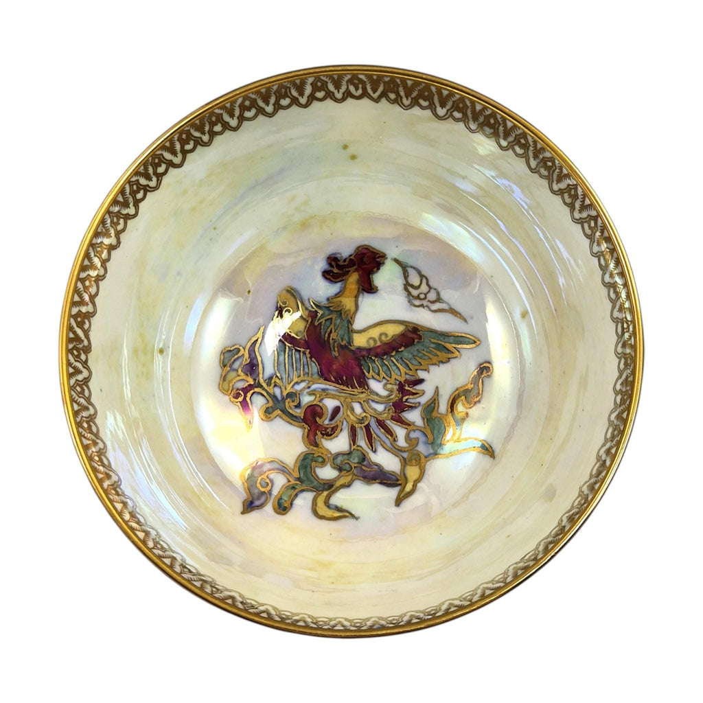 Daisy Makeig-Jones Wedgwood Fairyland Lustre green butterfly bowl c.1920