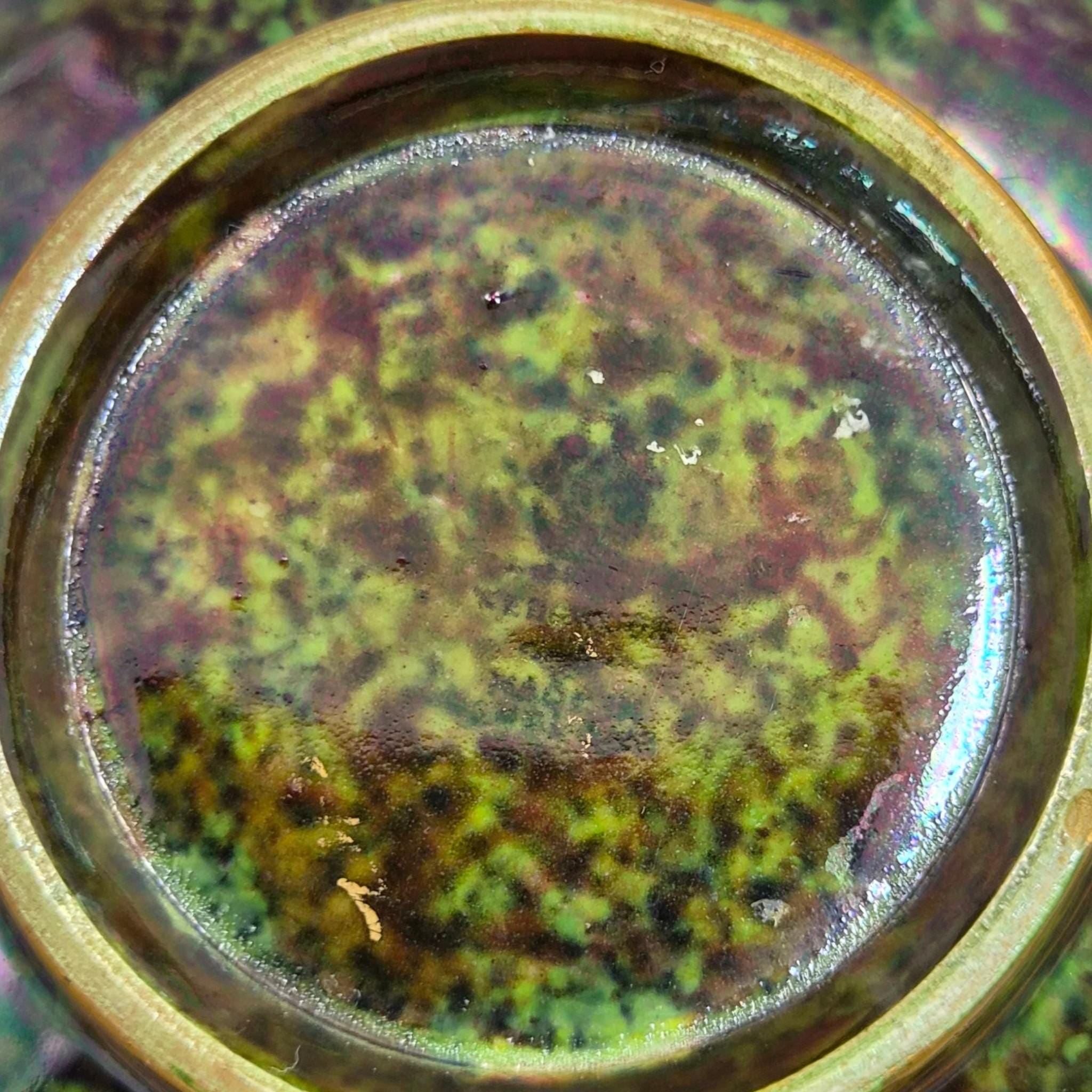 Daisy Makeig-Jones Wedgwood Fairyland Lustre green butterfly bowl c.1920