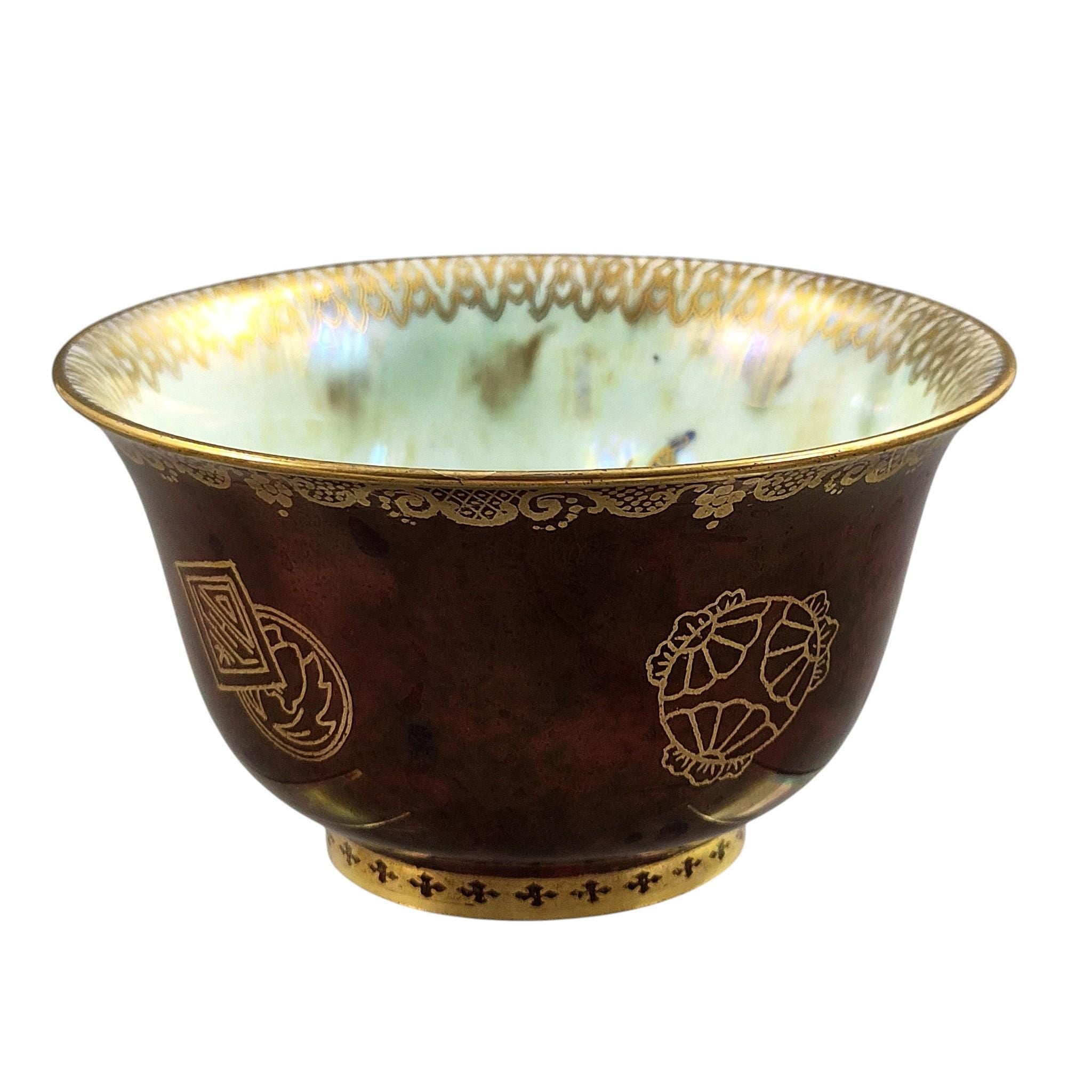Rare Wedgwood Fairyland ruby lustre bowl by Daisy Makeig-Jones, Z4827, 1914