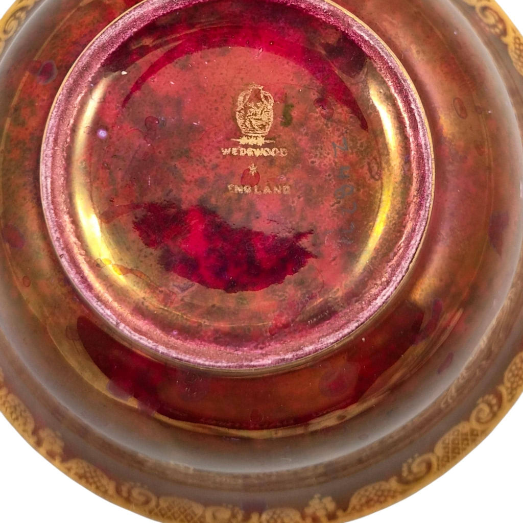 Rare Wedgwood Fairyland ruby lustre bowl by Daisy Makeig-Jones, Z4827, 1914
