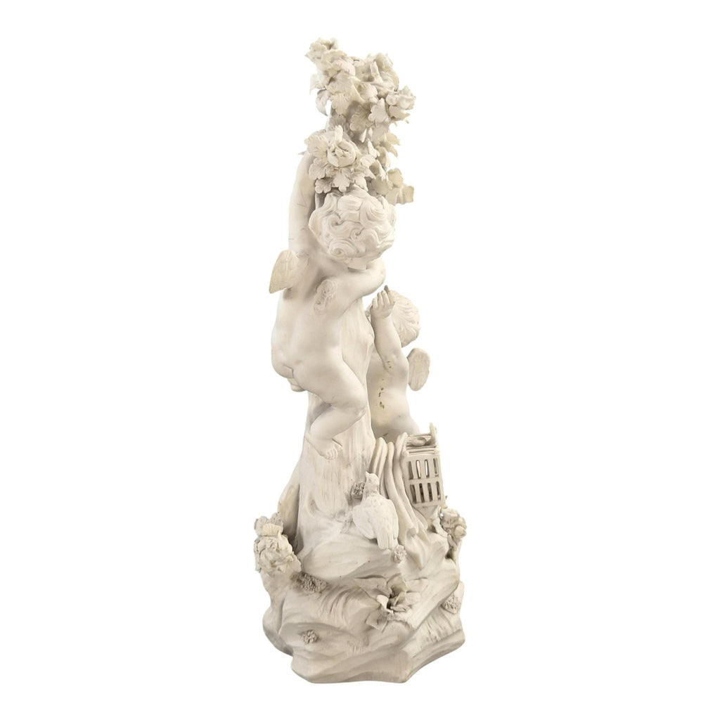 Rare Derby Biscuit Porcelain Group Air, Four Elements No. 48, c.1773
