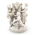 Rare Vieux Paris Biscuit Porcelain Group with Floral Garlands, c.1850-1870