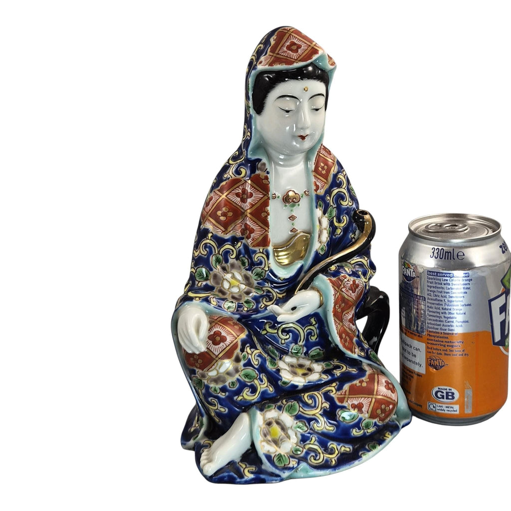 Rare Japanese Arita Figure of Jigoku Dayū, Hell Courtesan, c.1921