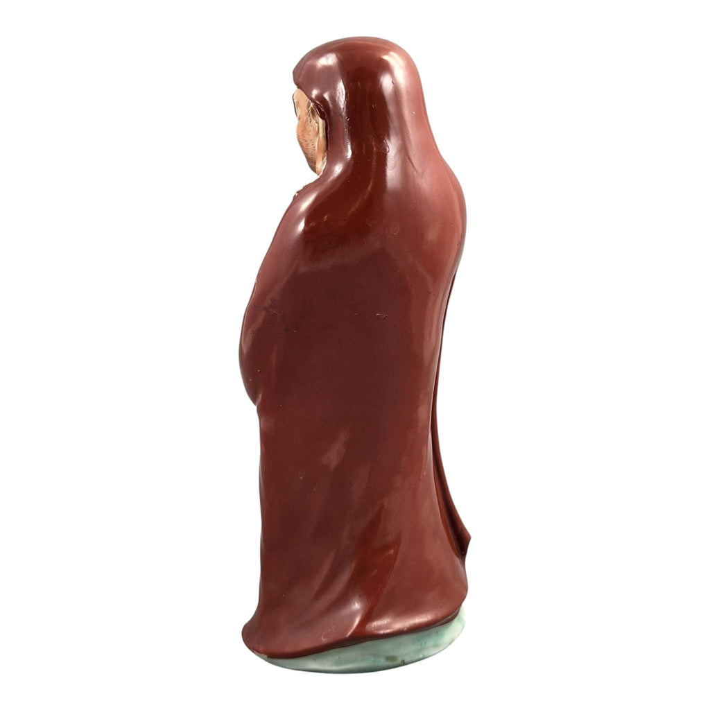 Japanese Kutani Daruma Okimono Porcelain Figure of Bodhidharma