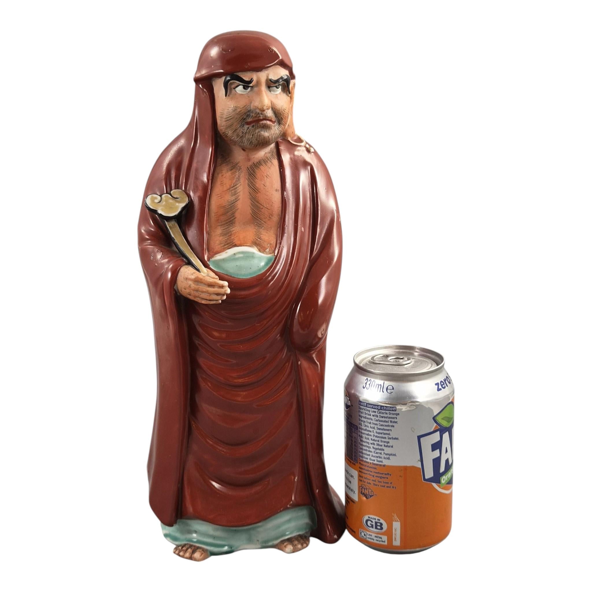 Japanese Kutani Daruma Okimono Porcelain Figure of Bodhidharma