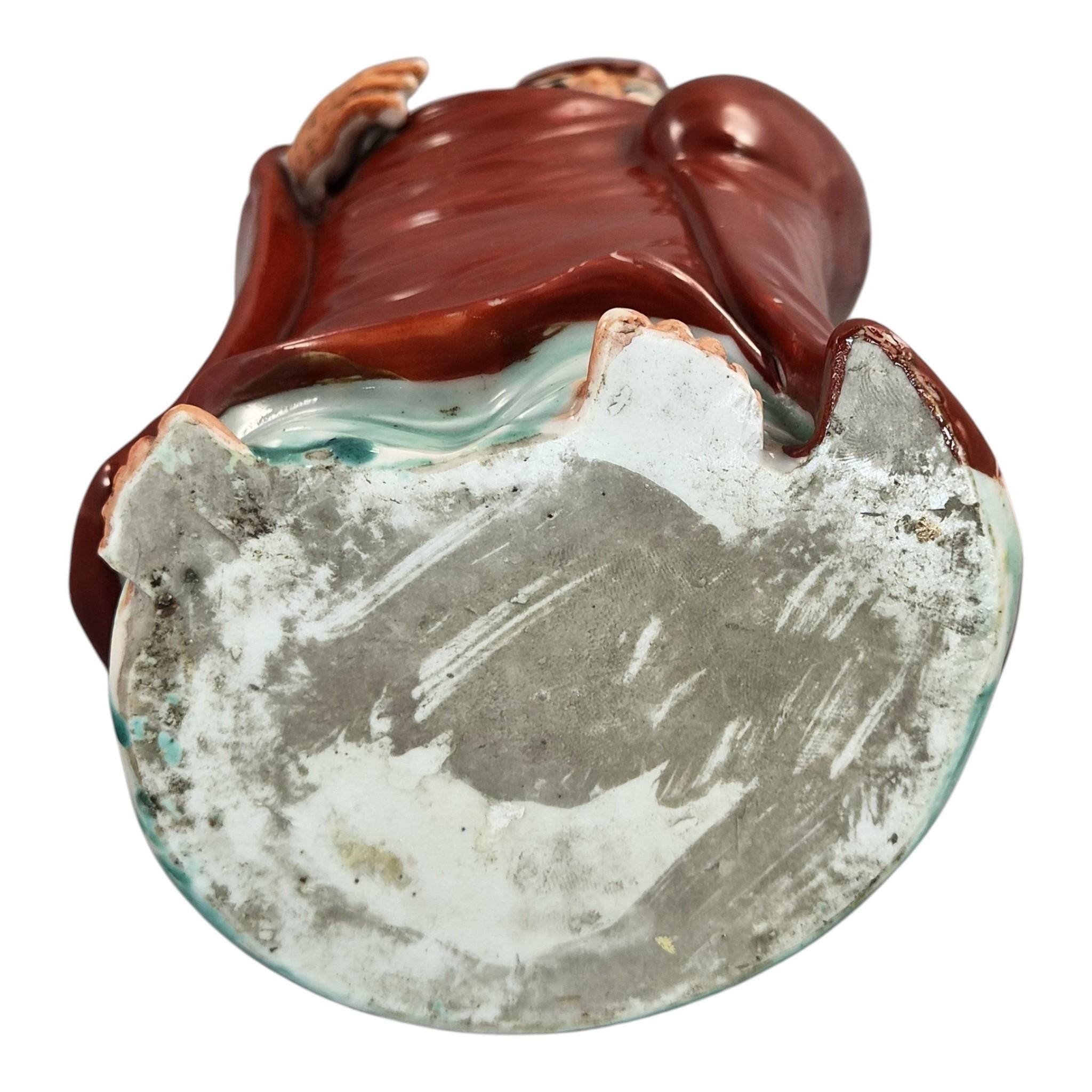 Japanese Kutani Daruma Okimono Porcelain Figure of Bodhidharma