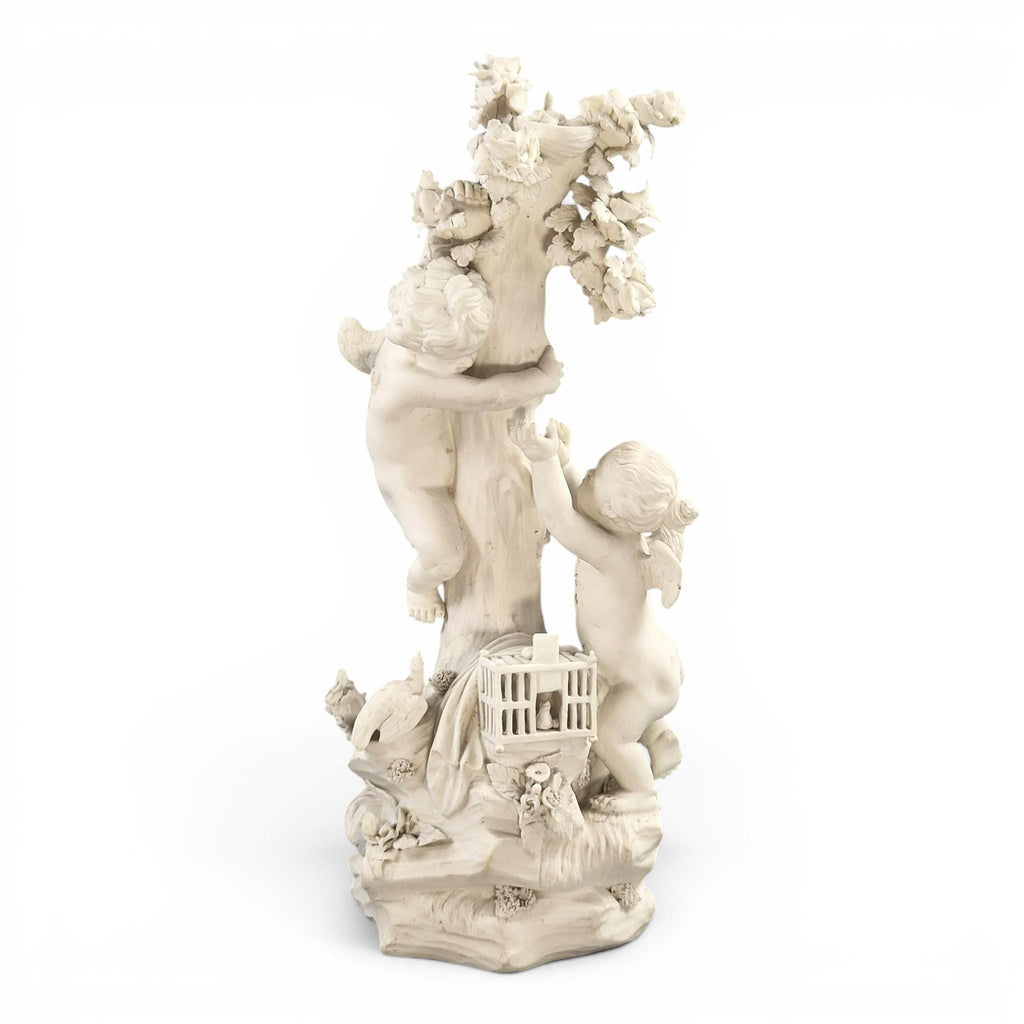 Rare Derby Biscuit Porcelain Group Air, Four Elements No. 48, c.1773