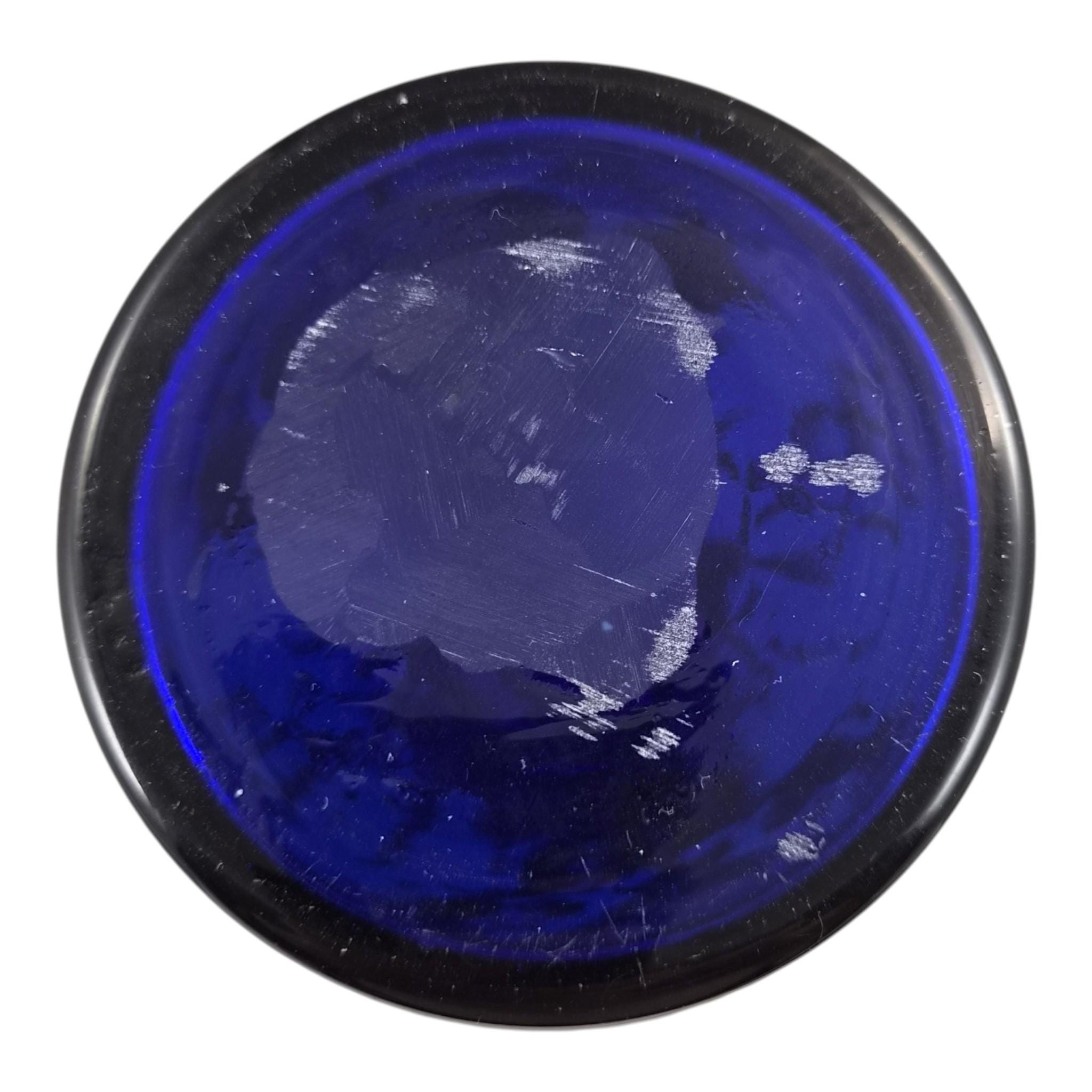 Antique Bohemian Cobalt Glass Decanter for the Qajar Market, c.1870-1890