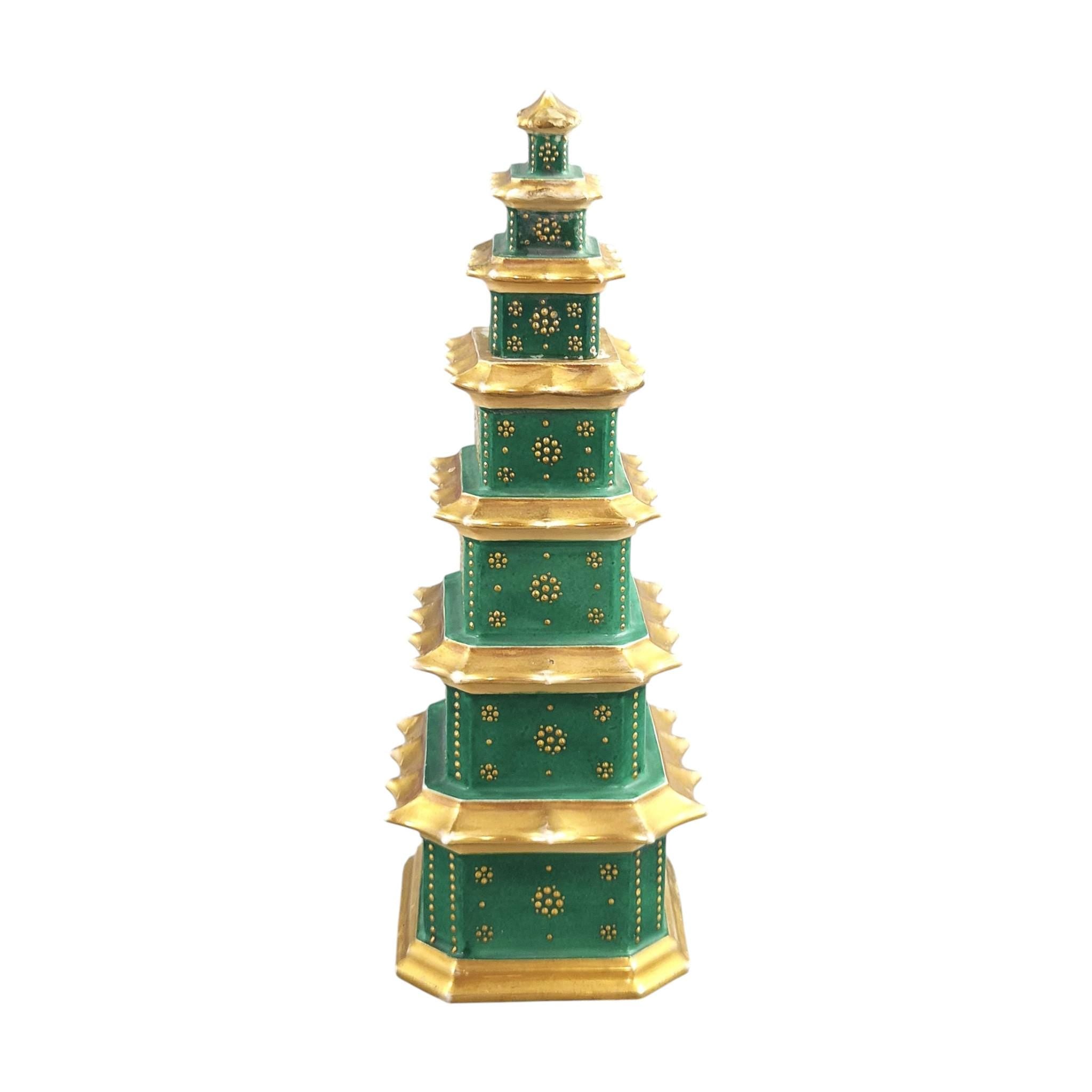 Rare Jacob Petit Porcelain Pagoda Perfume Bottle c.1835-1845