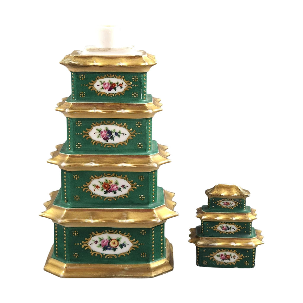 Rare Jacob Petit Porcelain Pagoda Perfume Bottle c.1835-1845