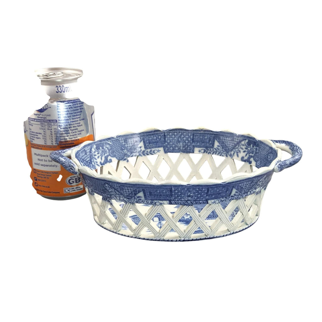 Spode Regency Reticulated Chestnut Basket, Long Bridge Pattern, c.1810–1815