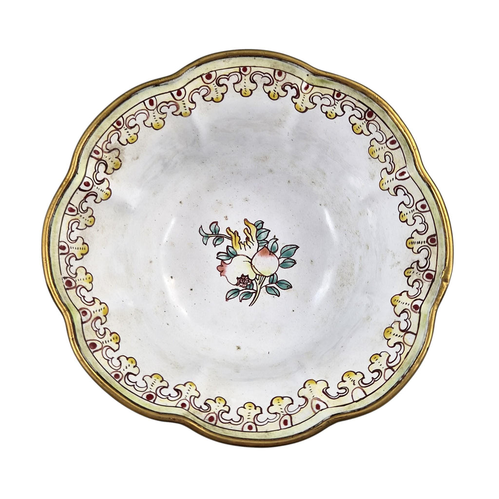 Chinese Canton Famille Noire Enamel-on-Copper Export Bowl, c. 1885-1905